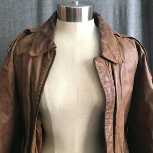 Leather Bomber Jacket